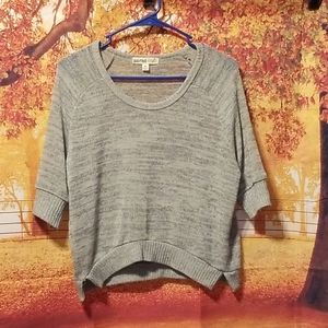 Size Medium Gray Cropped Sweater